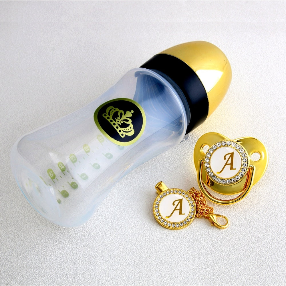 Lavish Baby Bottle + Pacifier & Clip