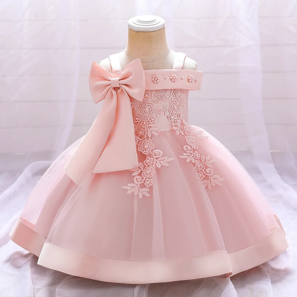 Lace Flower Baby Party Dress