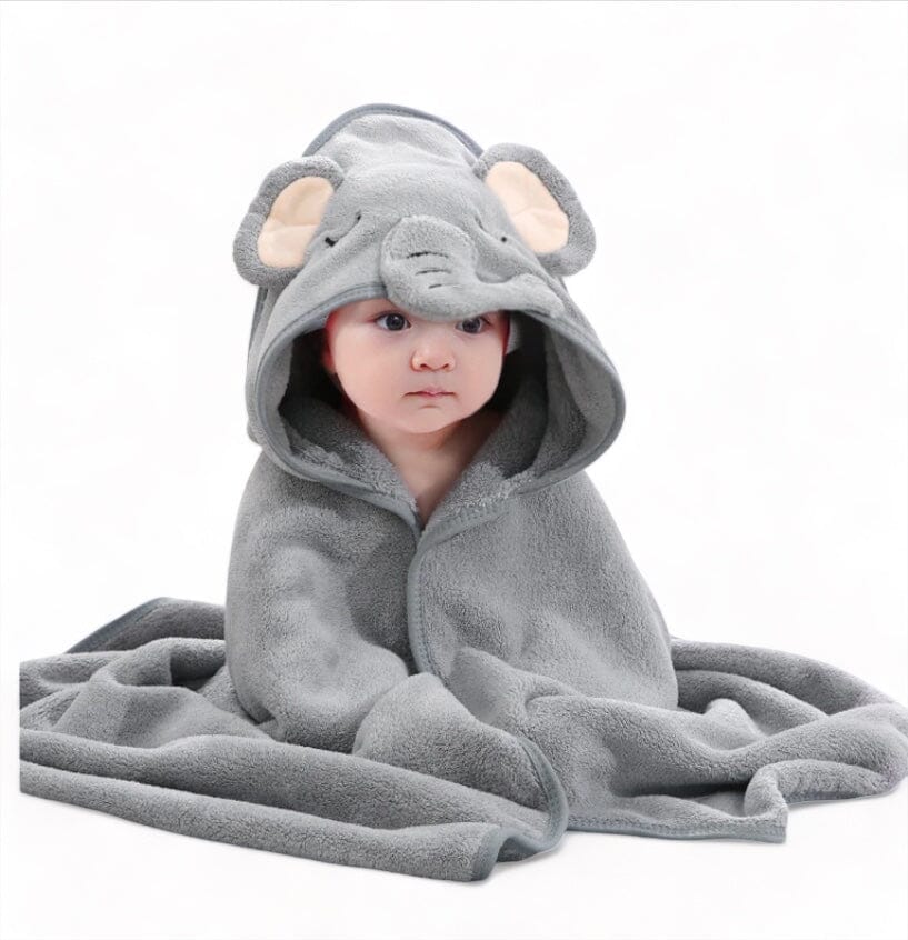 Cozy Cuddle Hooded Blanket Bed + Bath USAdrop Grey 