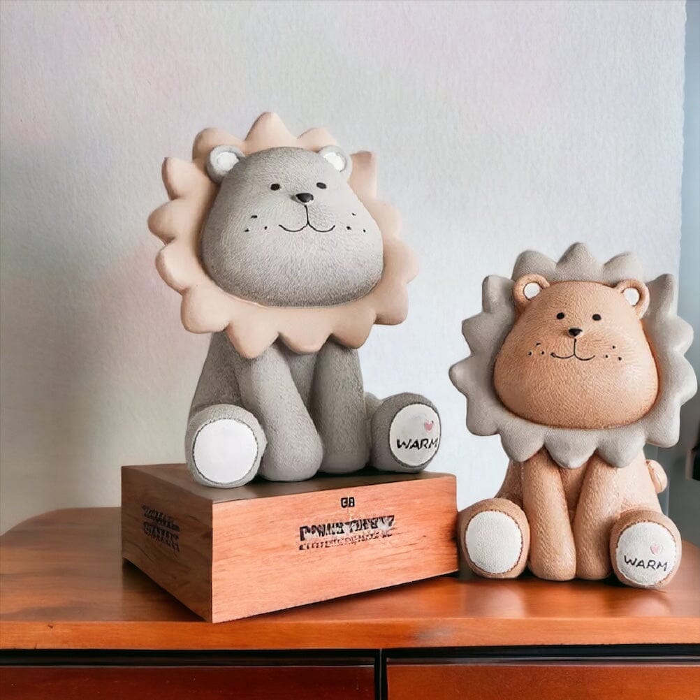 Cute Lion Piggy Bank Keepsakes USAdrop 