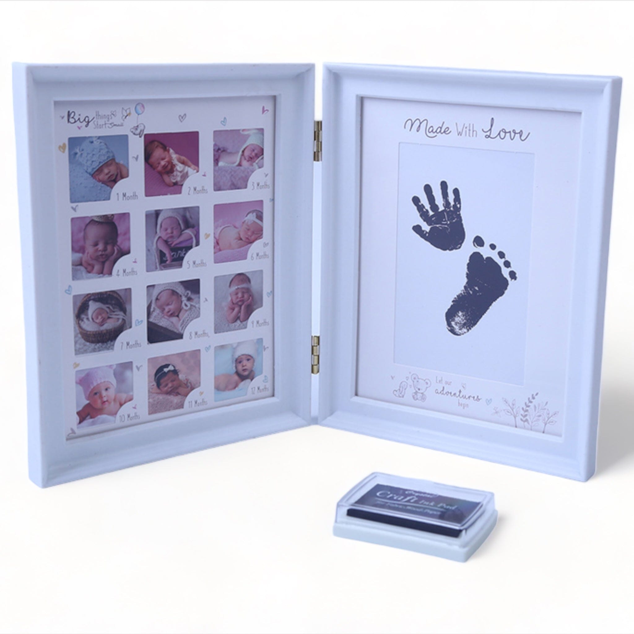 Tiny Print Photo Frame Keepsakes USAdrop White 