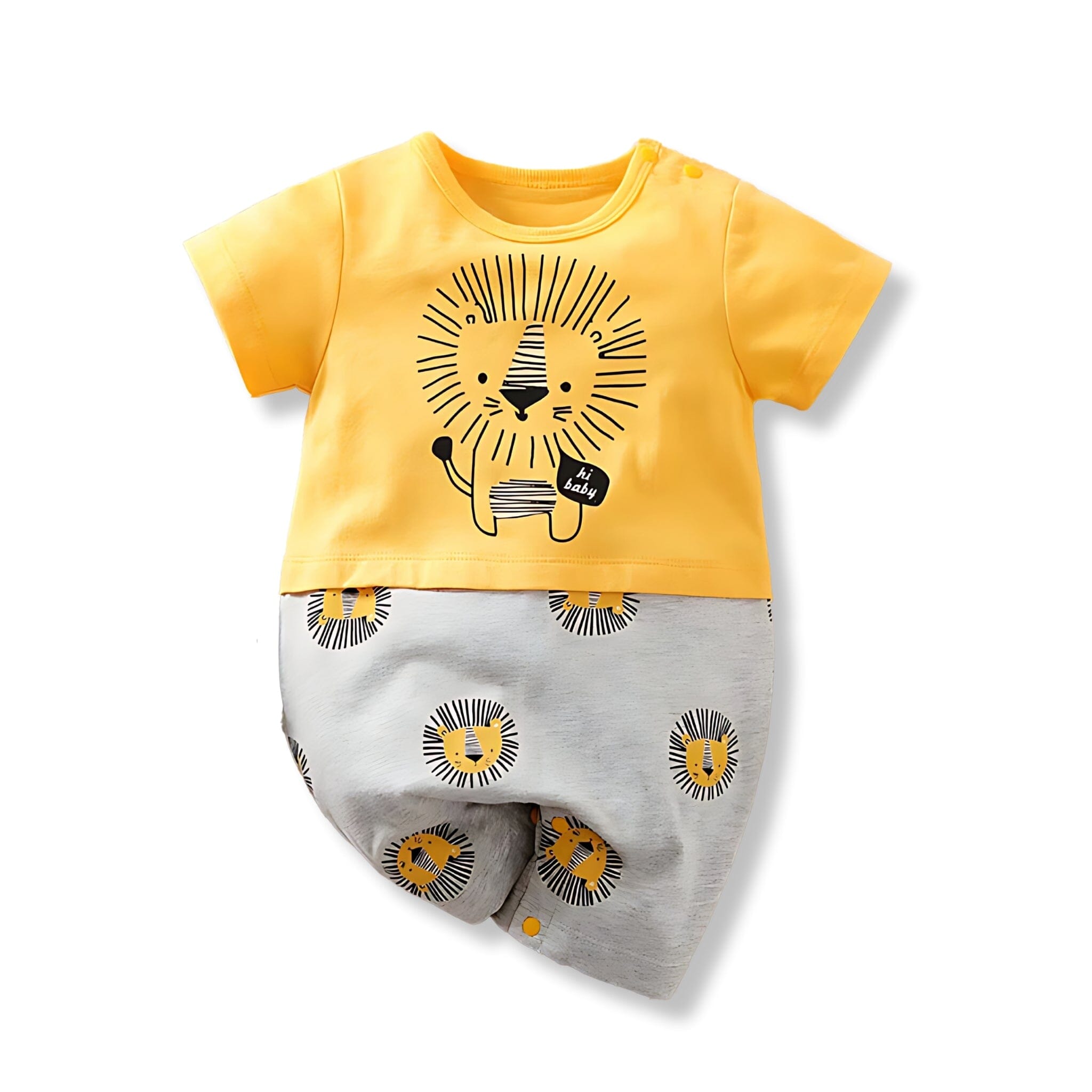 Lion Cub Play Boys Clothing Baby Boujee Yellow 0-3M 