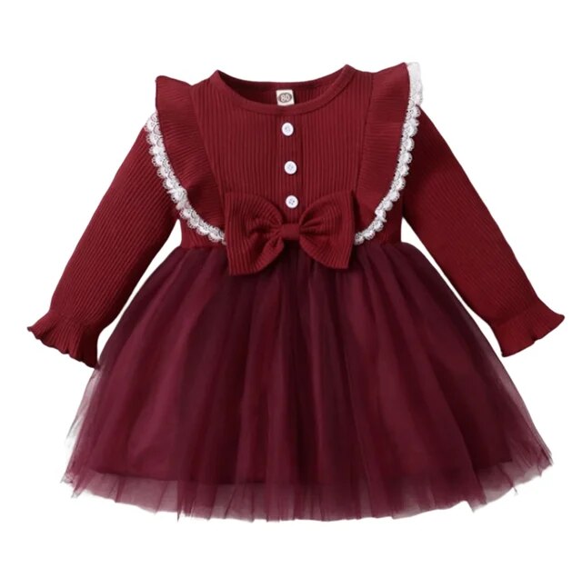 Royal Red Tutu Princess Dress Girls Clothing Baby Boujee Red 3M 