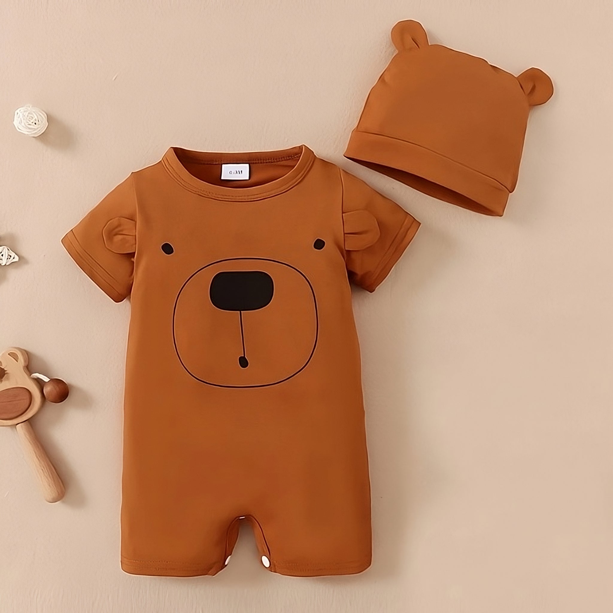 Bear Hugs Duo Baby & Toddler Clothing Baby Boujee Burnt Orange 0-3M 