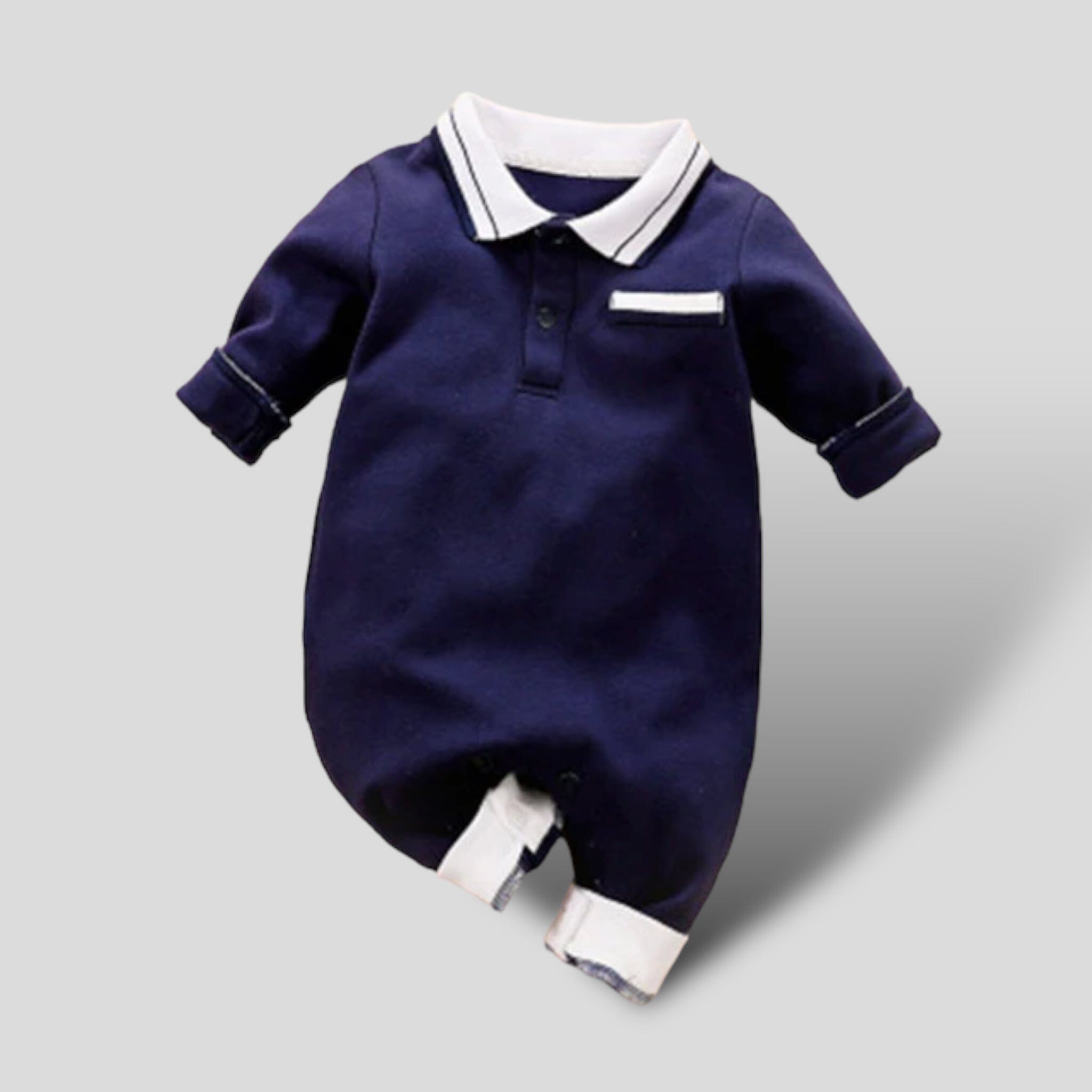 Dream Luxe Jumpsuit Newborn + Infant USAdrop Navy 0-3M 