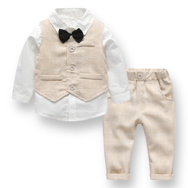 The Suave Set Boys Clothing Baby Boujee Beige 3M 