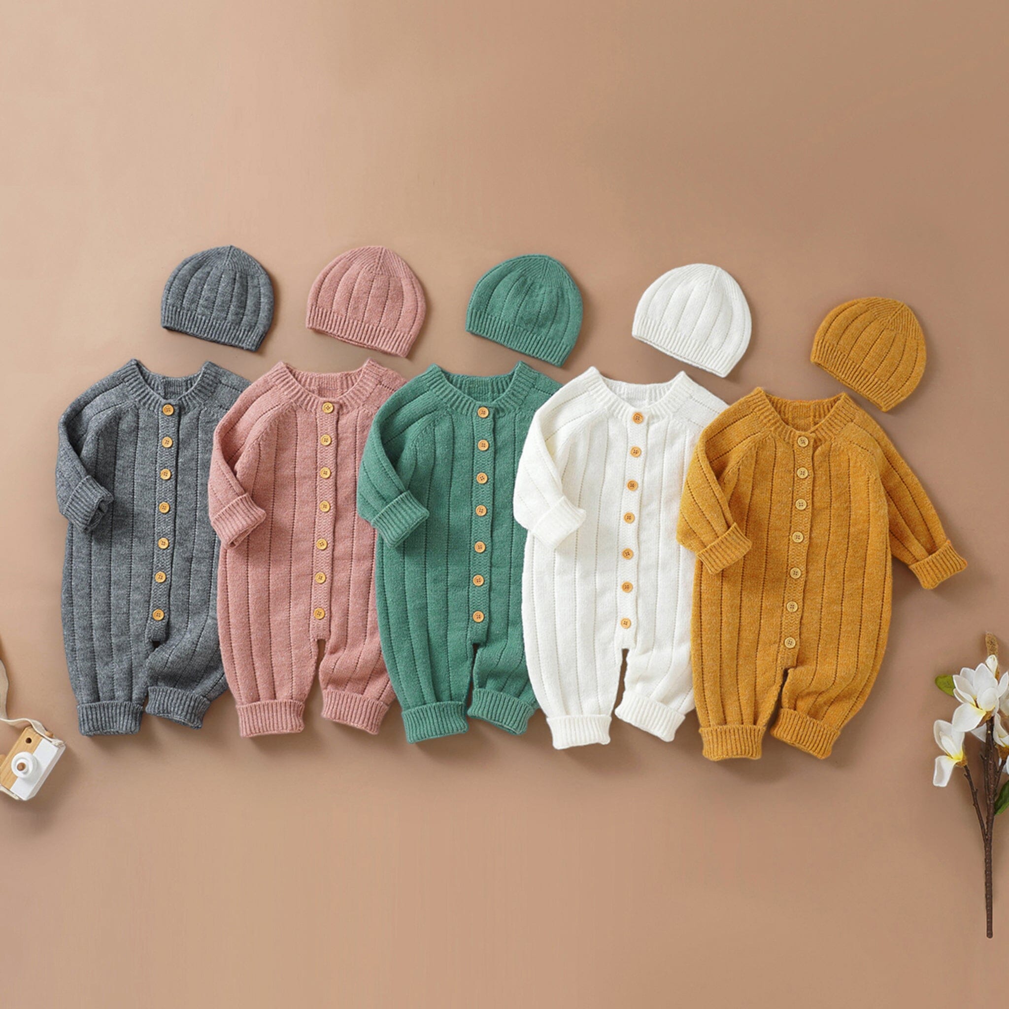 Beloved Bliss Wool Jumpsuit + Hat Newborn + Infant USAdrop 