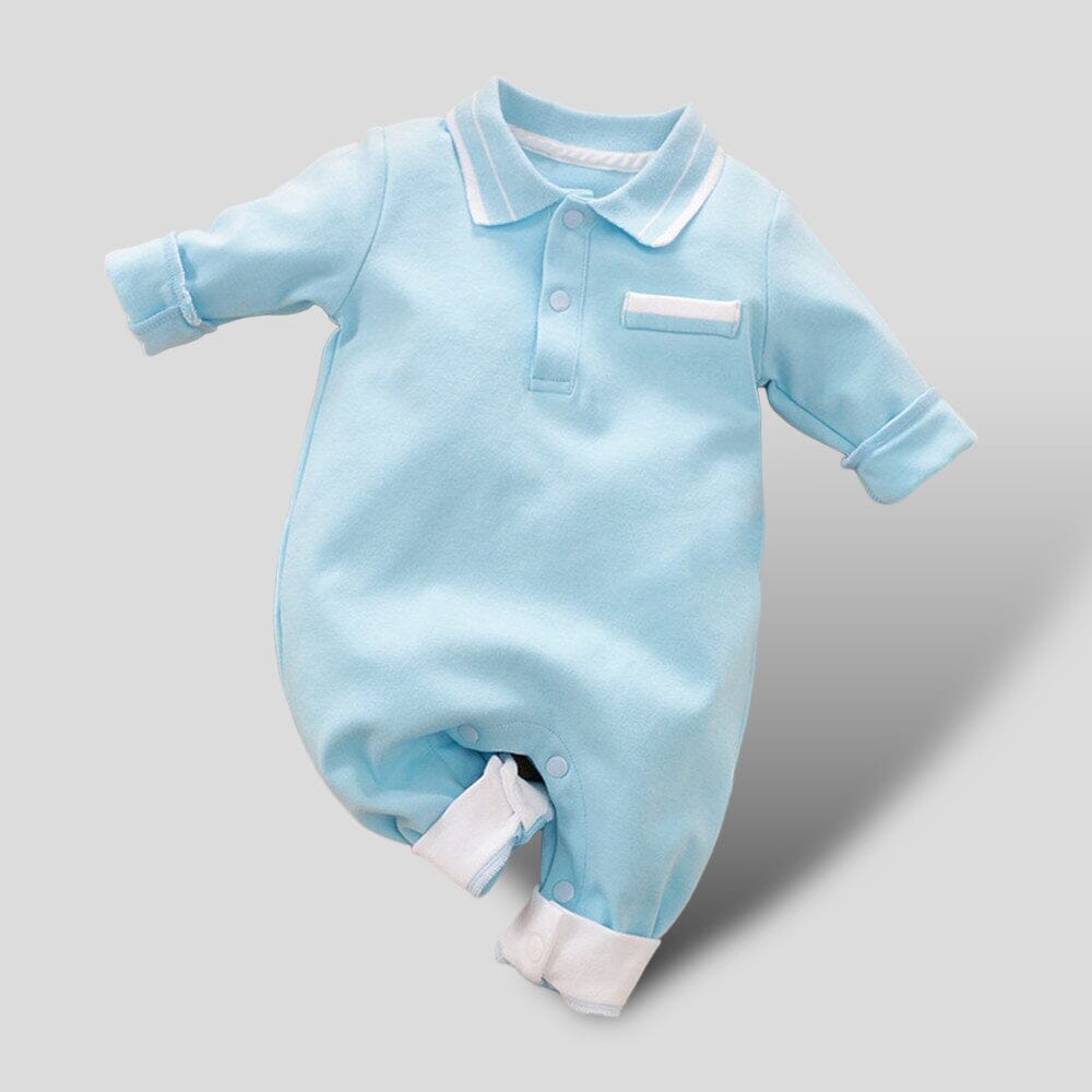 Dream Luxe Jumpsuit Newborn + Infant USAdrop Blue 0-3M 