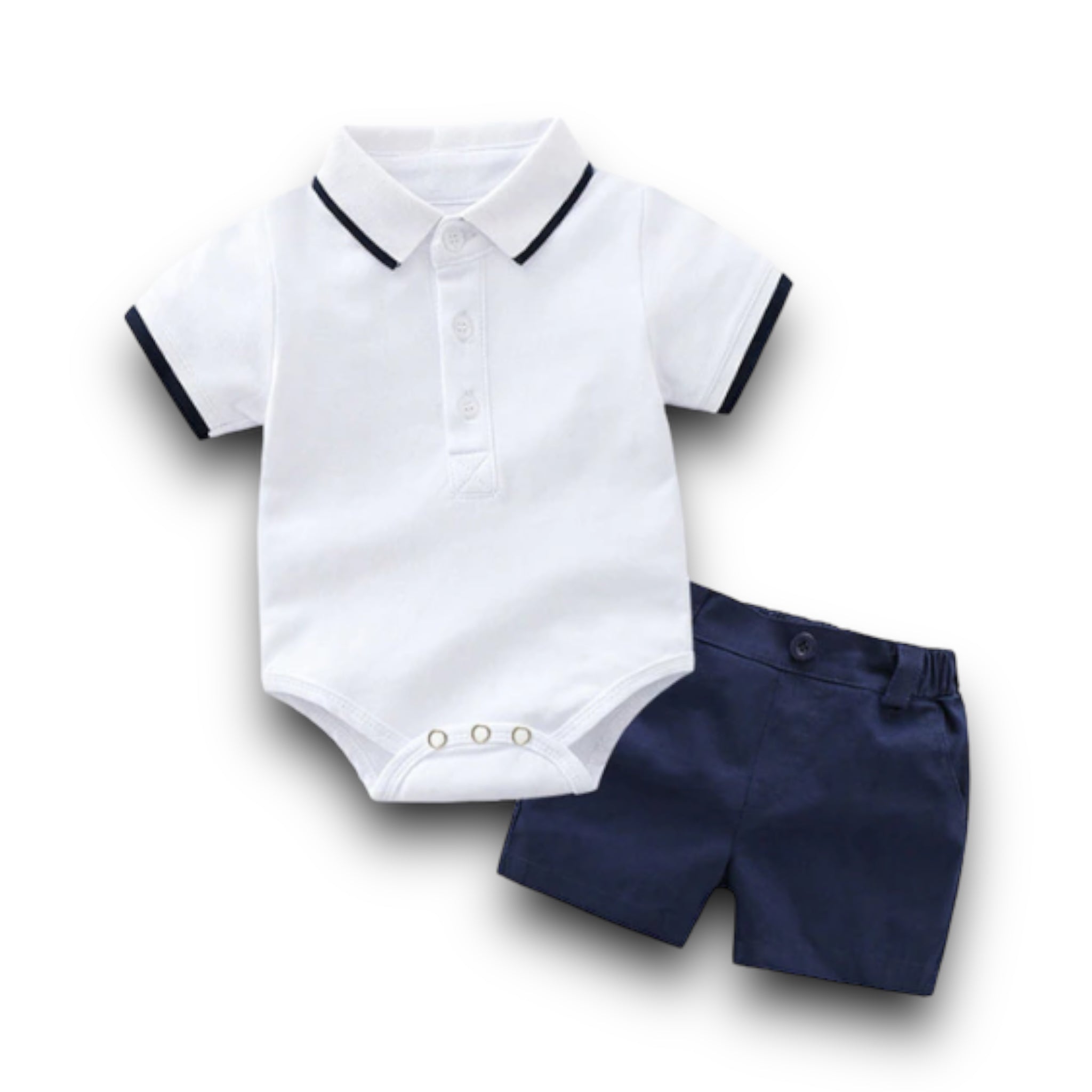 Dapper Dude Set Newborn + Infant Baby Boujee White 3M 