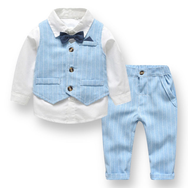 The Suave Set Boys Clothing Baby Boujee Light Blue 3M 