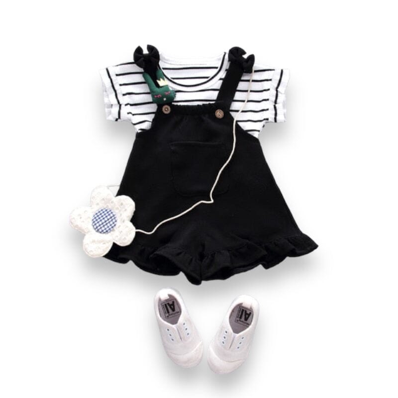 Sweetheart Set Girls Clothing Baby Boujee Black 6-12M 