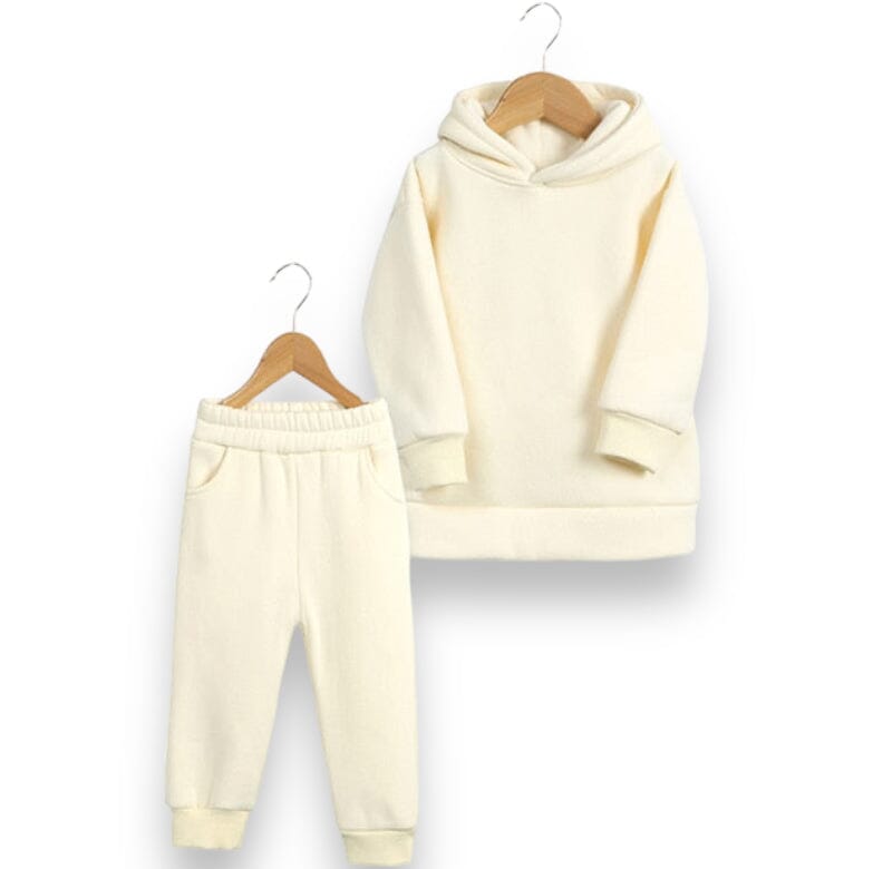 Girls Oversized Swagger Set Unisex Clothing Baby Boujee Ivory 12-24M 