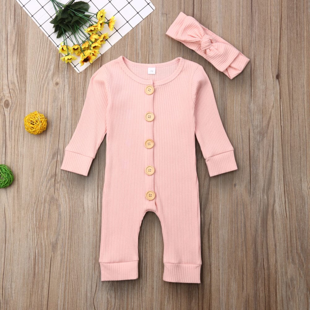 Glam Babe Jumpsuit Newborn + Infant USAdrop Pink 9M 