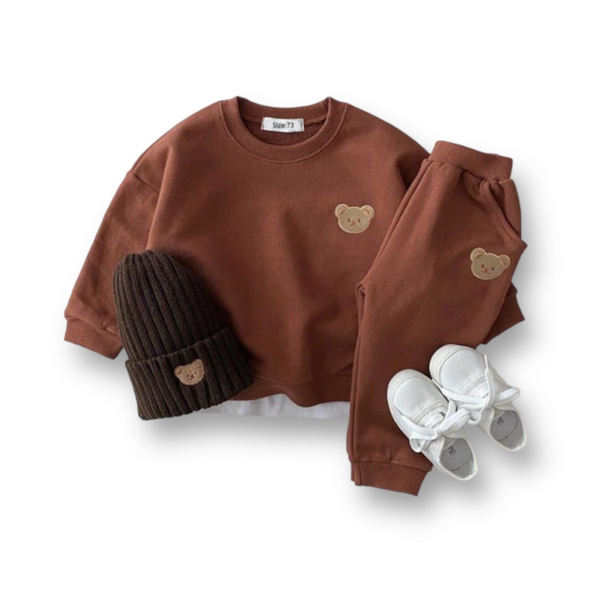 Playful Pixie Tracksuit Set Girls Clothing USAdrop Chocolate 6-12M 