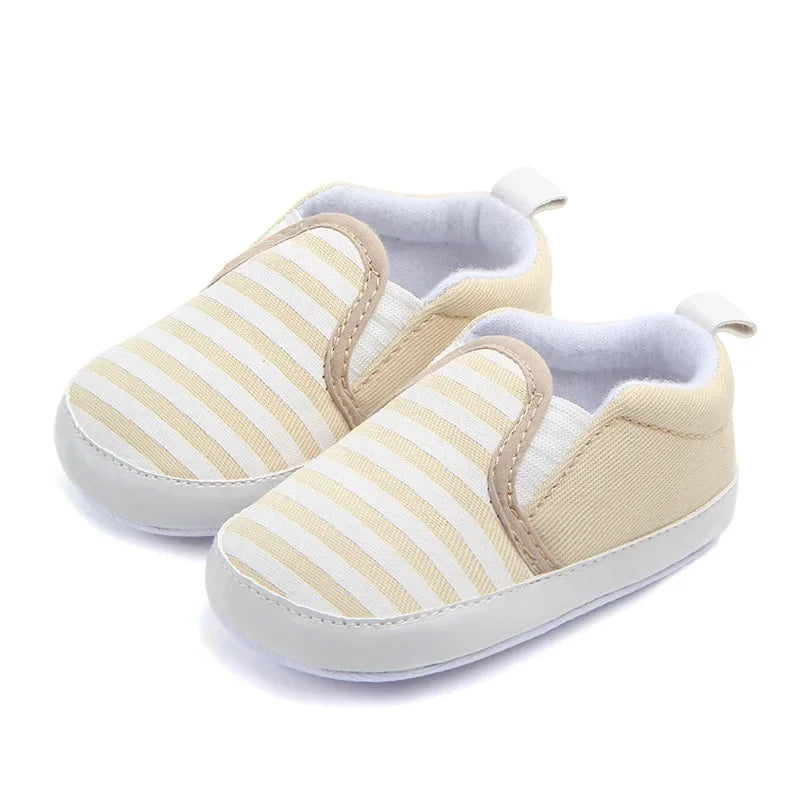 Stripes Walker Shoes Baby Boujee Khaki 0-6M 