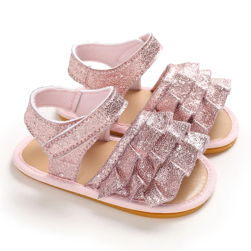 Wavy Cuties Sandals Baby Boujee Pink 0-6M 