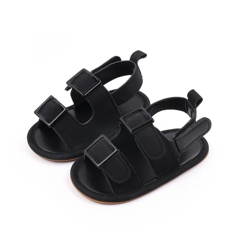 Happy Feet Sandals Baby Boujee Black 0-6M 