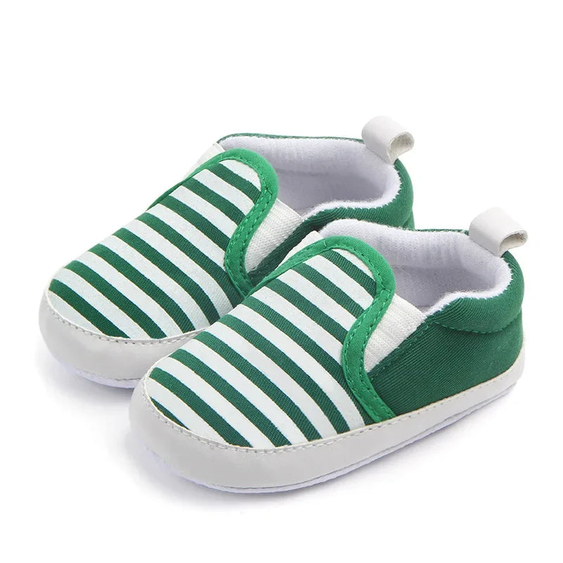 Stripes Walker Shoes Baby Boujee Green 0-6M 