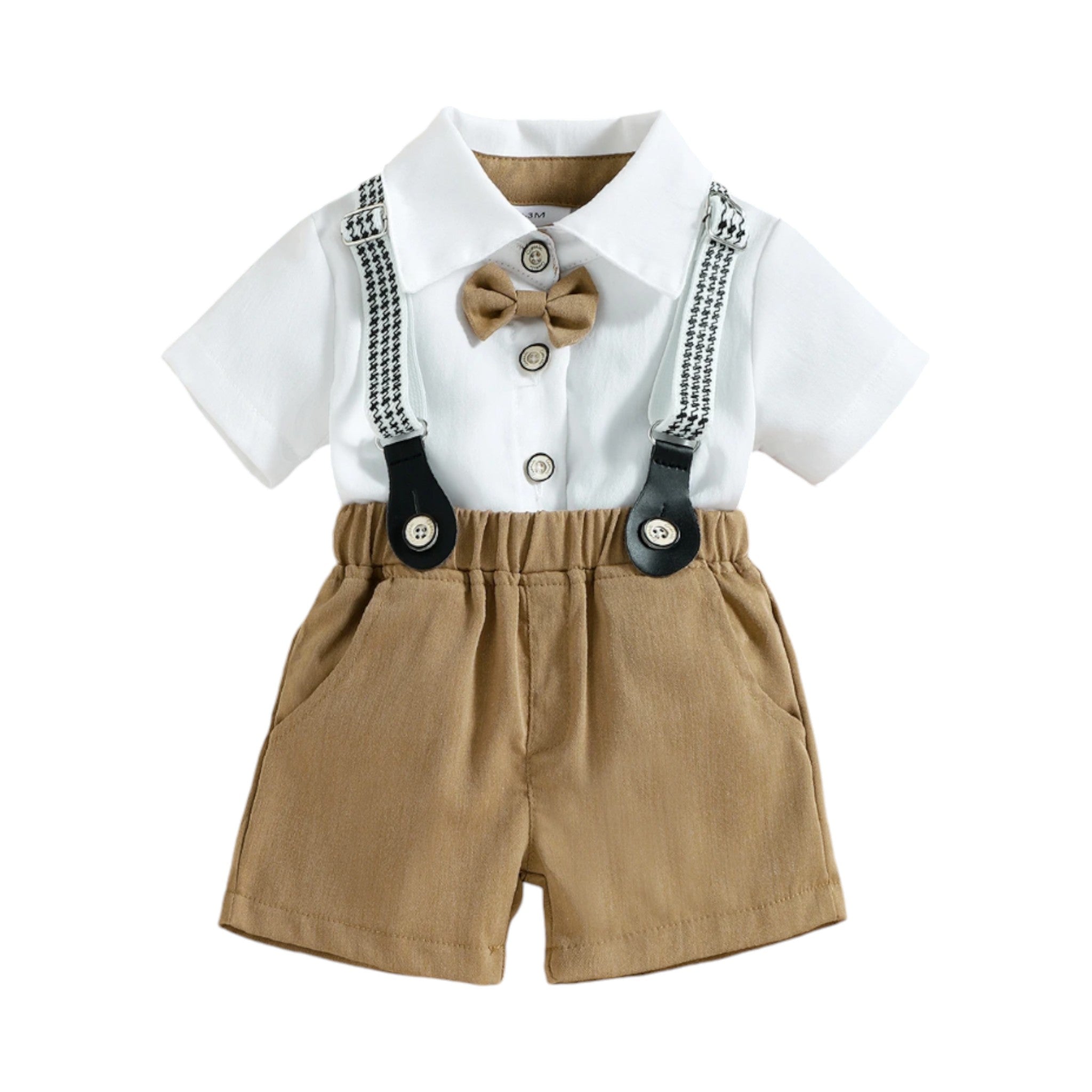 Charming Chub Boys Clothing Baby Boujee Tan 0-3M 