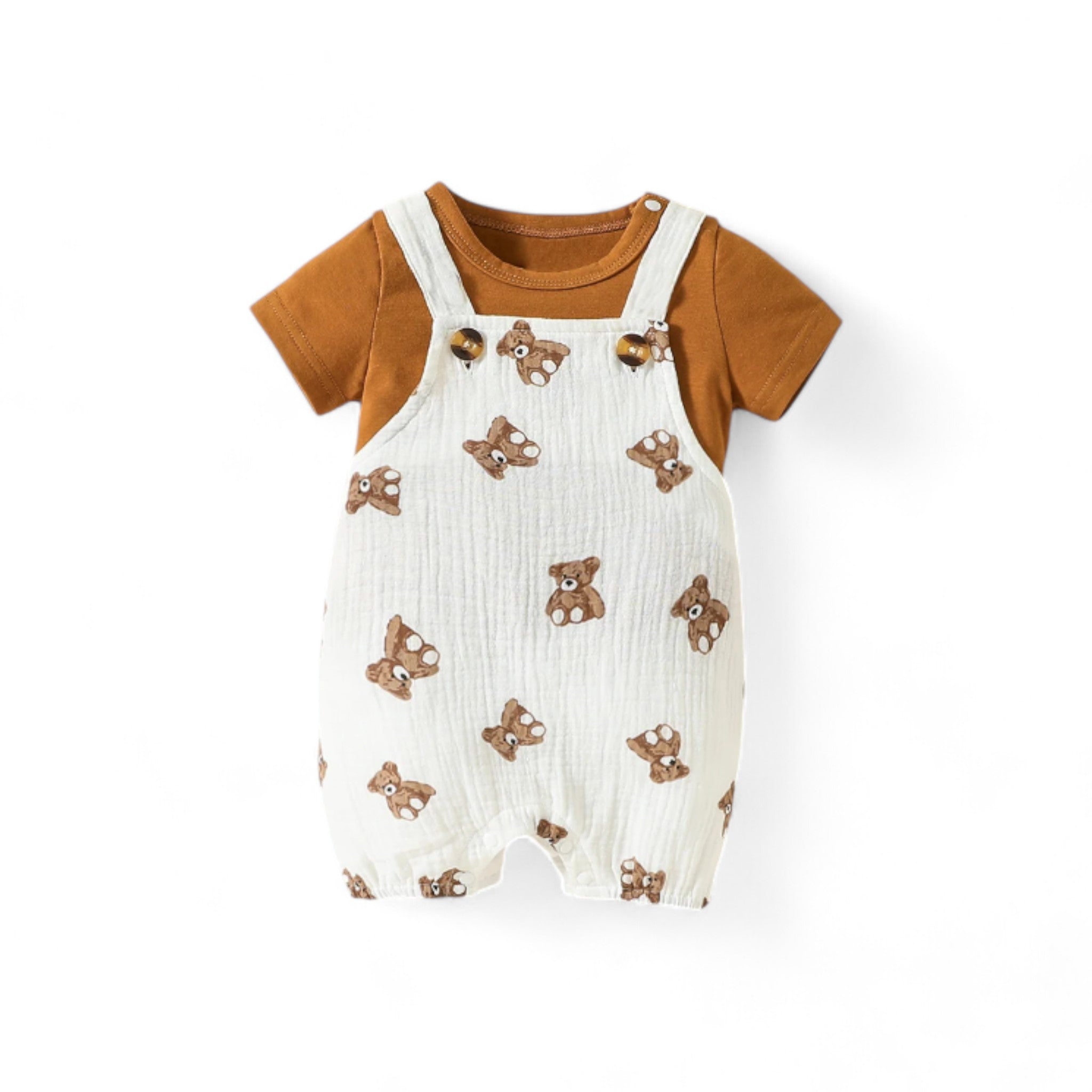 Wild Adventure Outfit Boys Clothing Baby Boujee Burnt Orange 0-3M 