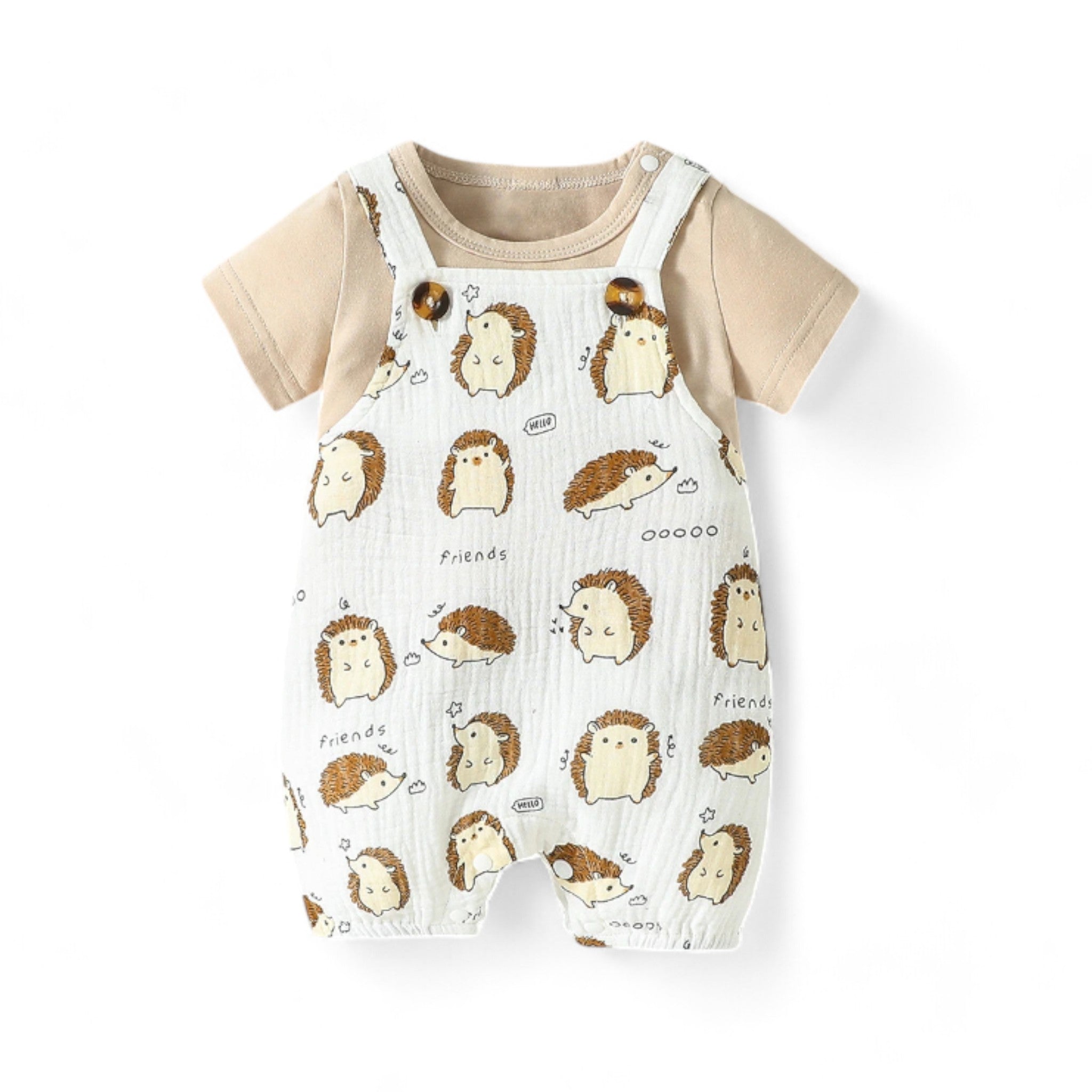 Wild Adventure Outfit Boys Clothing Baby Boujee Beige 0-3M 