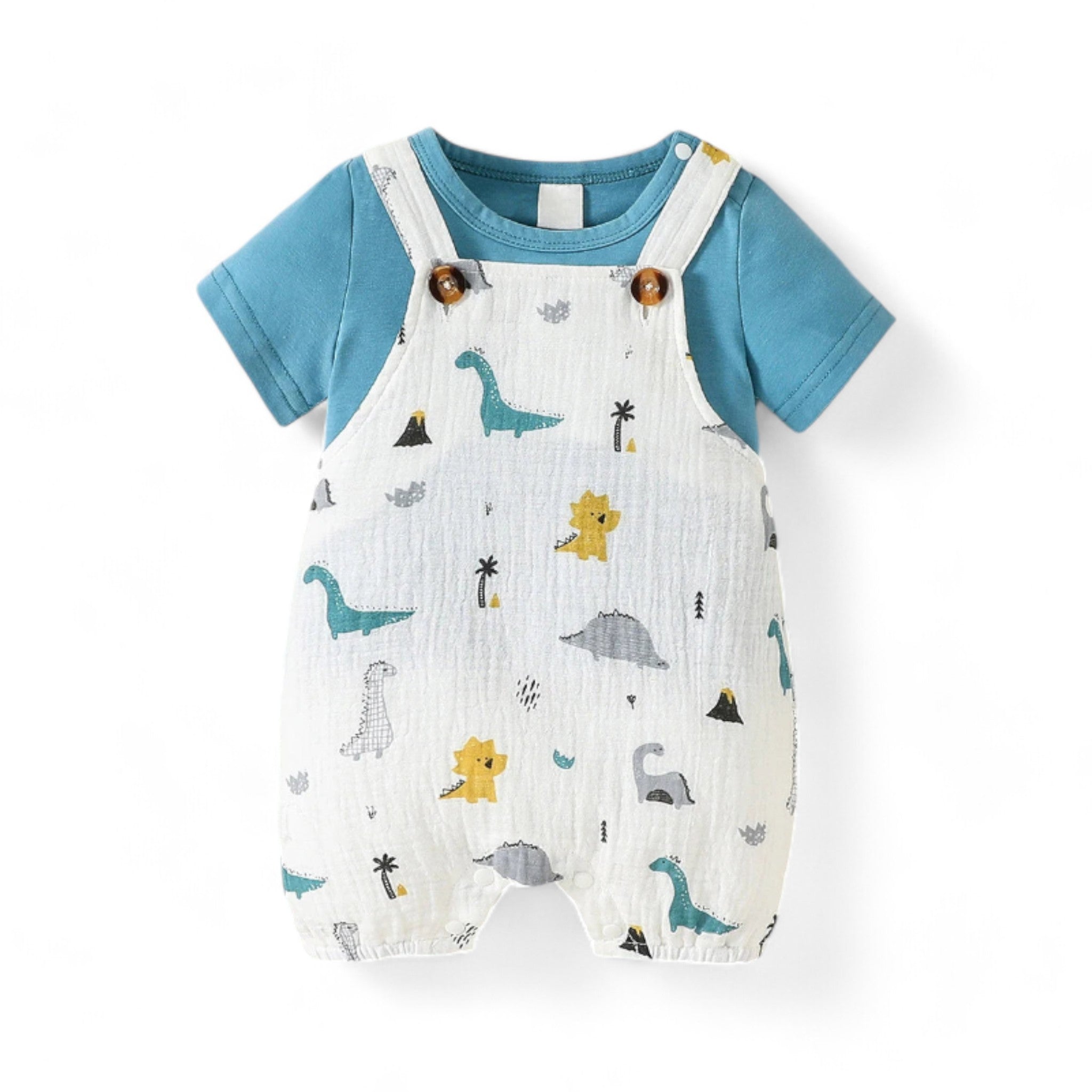 Wild Adventure Outfit Boys Clothing Baby Boujee Blue 0-3M 