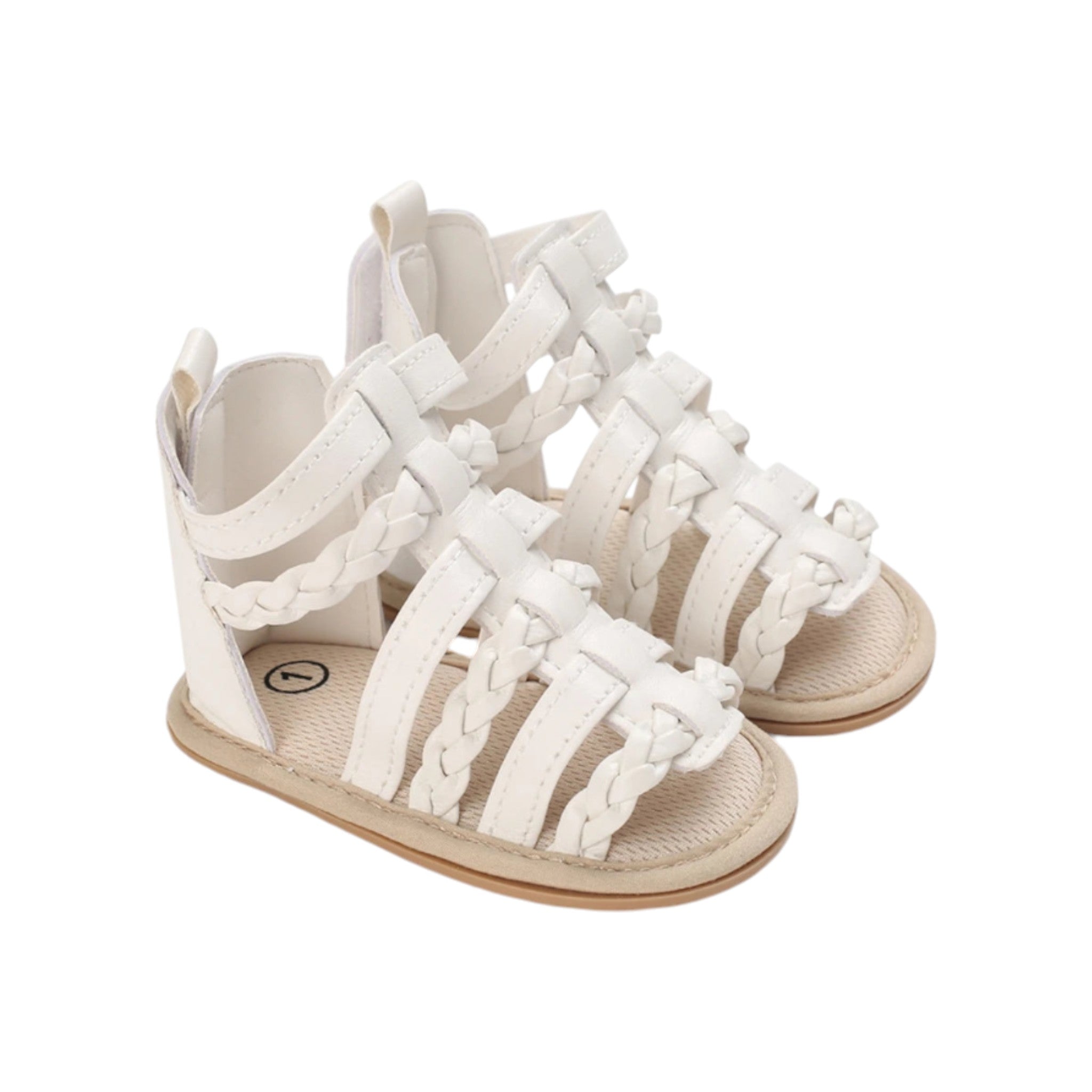 Sweet Bow Sandals Baby Boujee White 4.3" (11cm) 