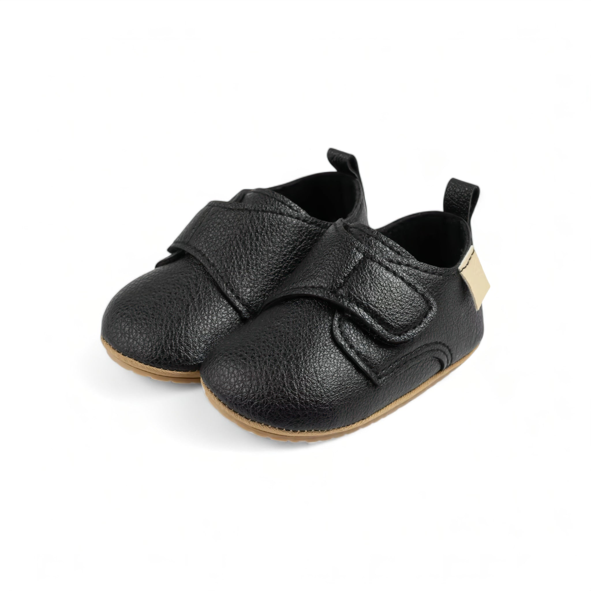 Little Laceless Flats Baby Boujee Black 0-6M 