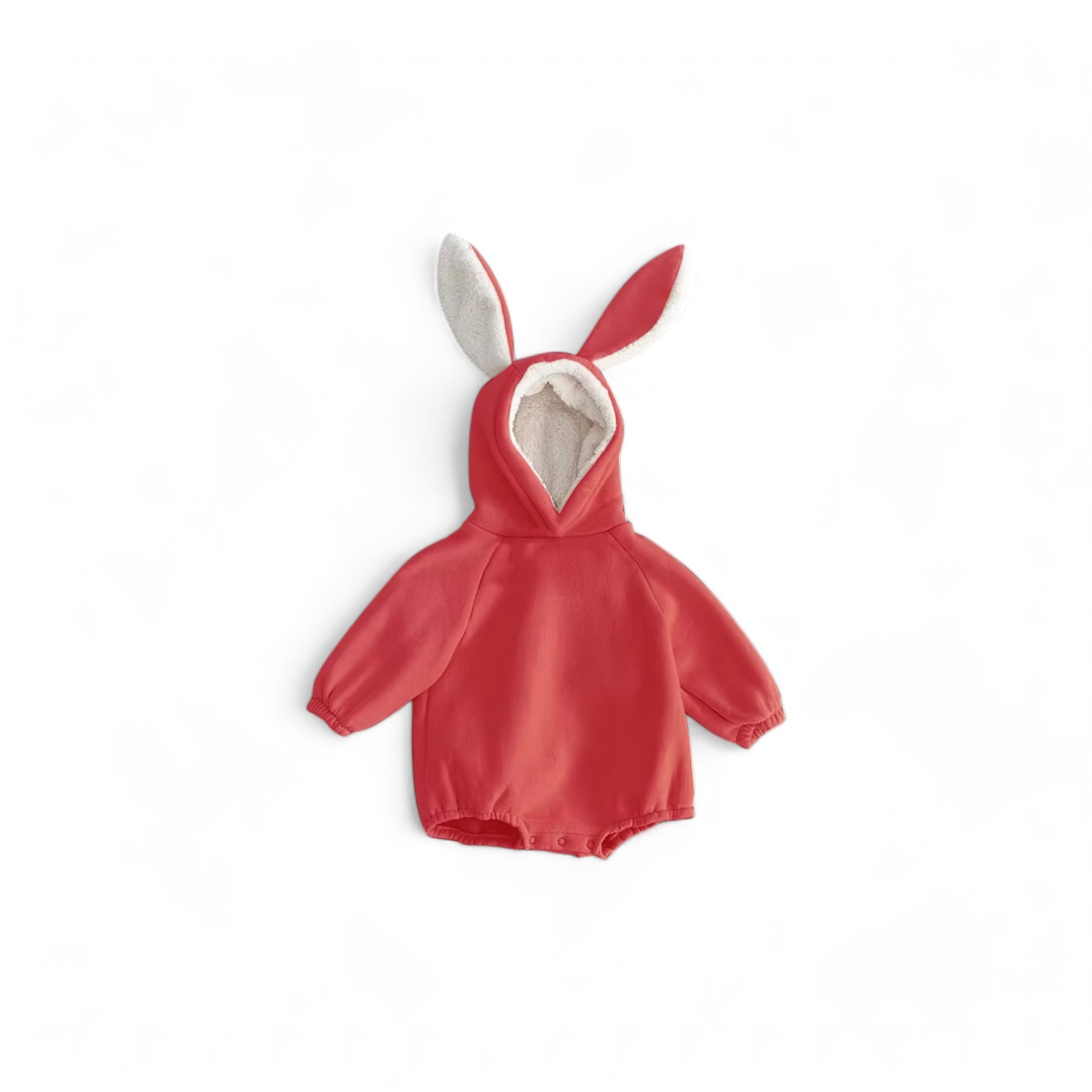 Baby Bunny Hoodie Baby Boujee Red 3-6M 