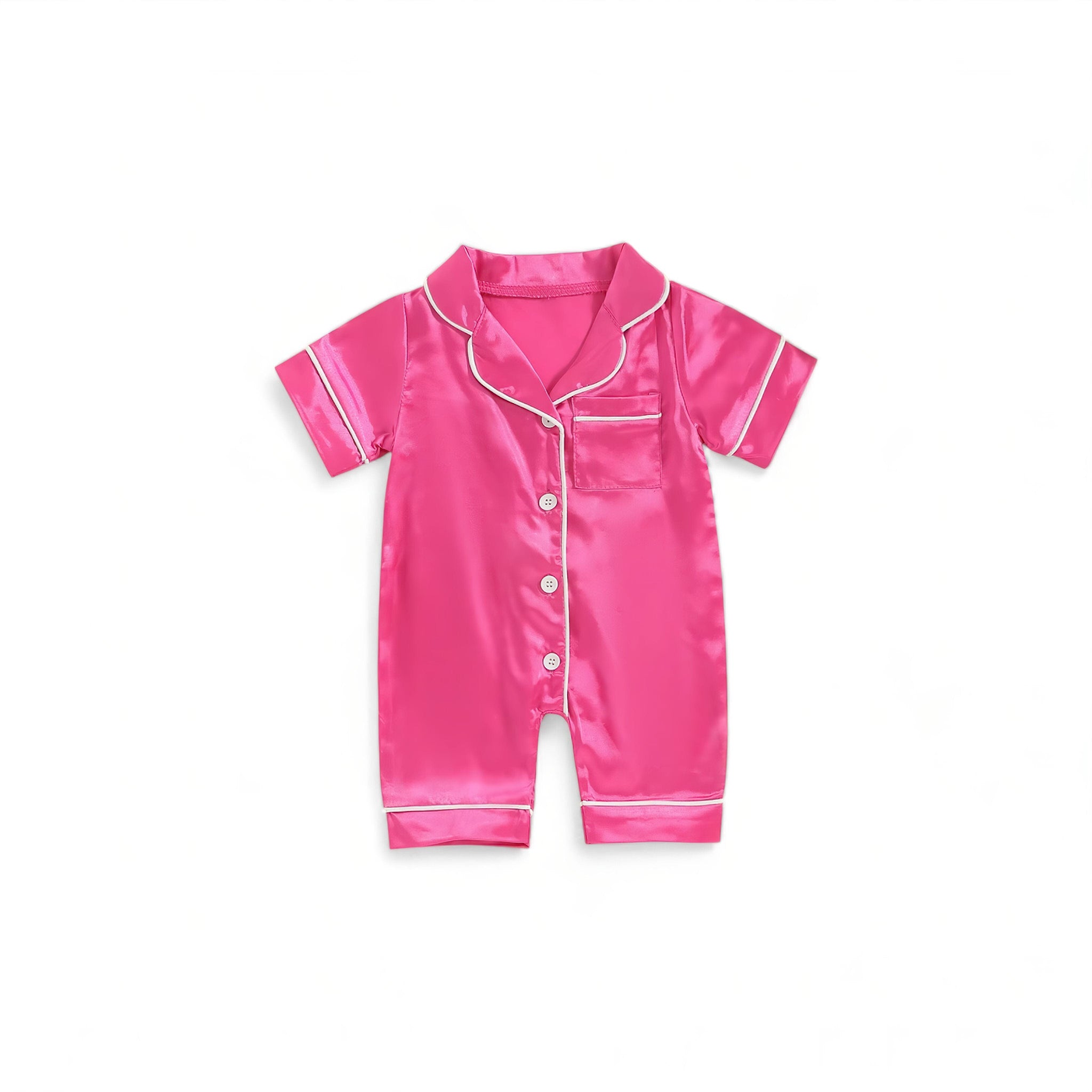 Silk Baby PJ's Baby Boujee Rose Red 0-3M 