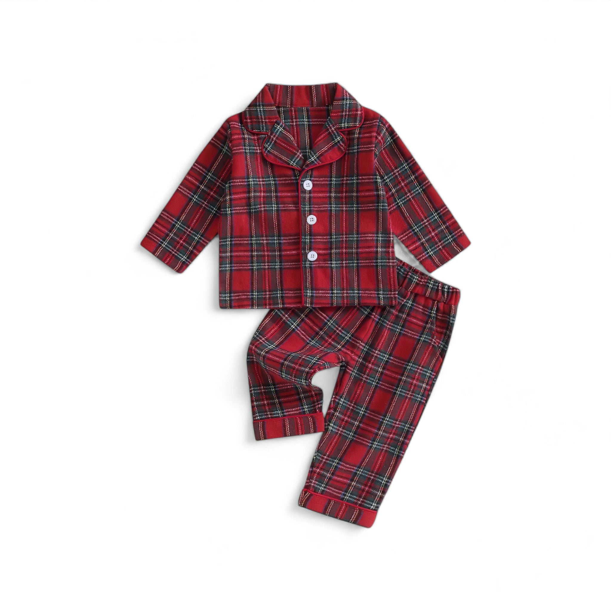 Plaid Comfort Pajamas Baby Boujee 6-12 M 