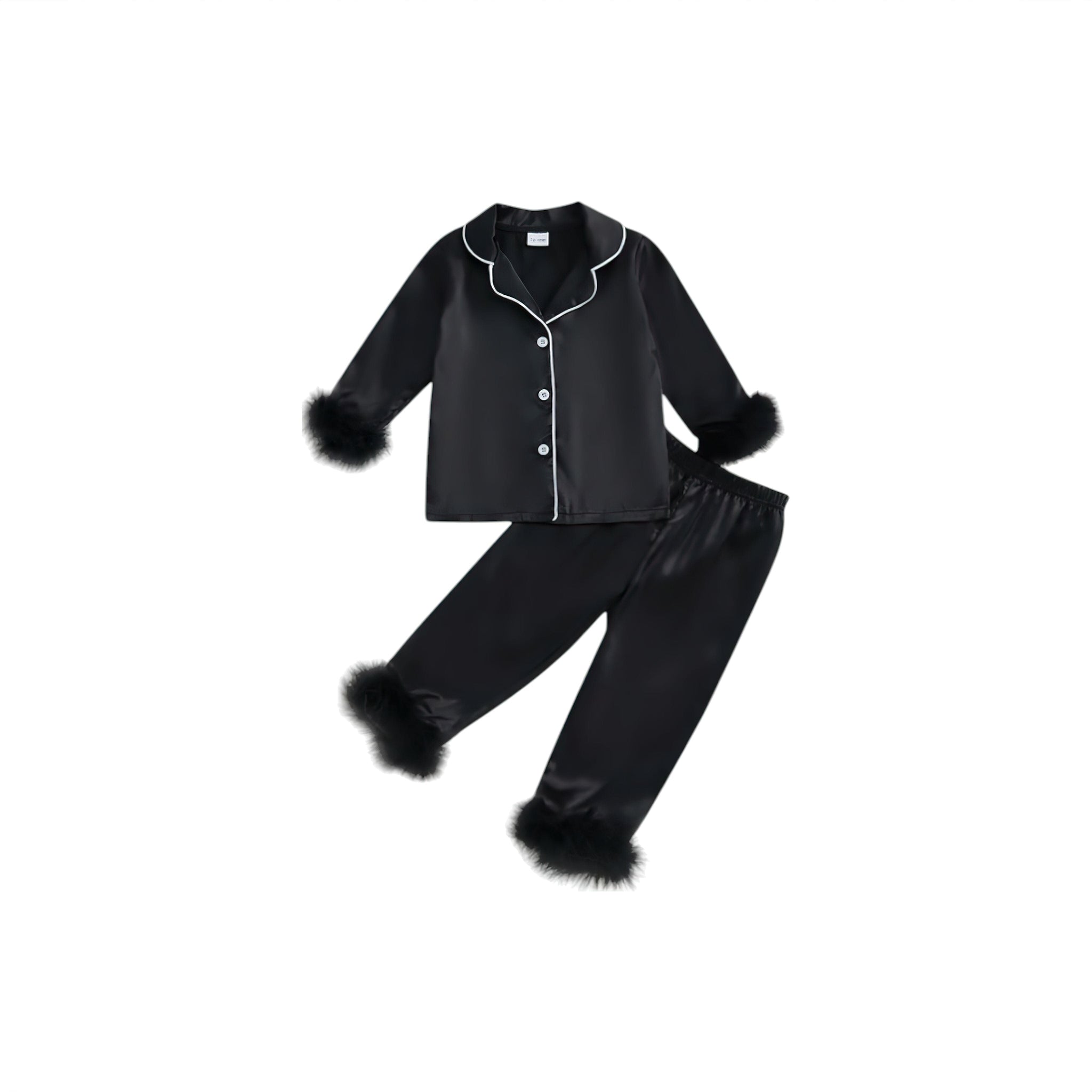 Sweet Satin Sleepwear Baby Boujee Black 12-18M 