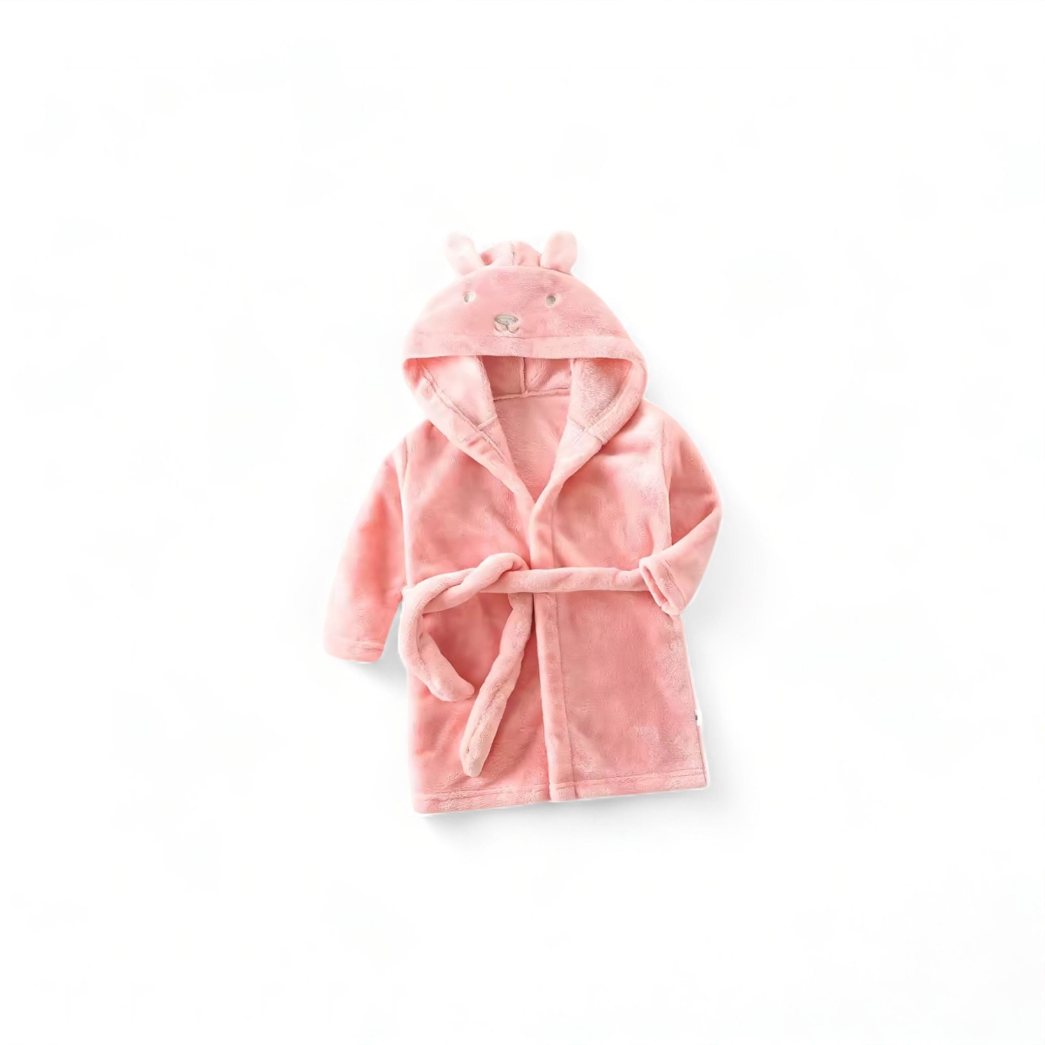 Fluffy Bunny Robe Baby Boujee Pink 2-3T 