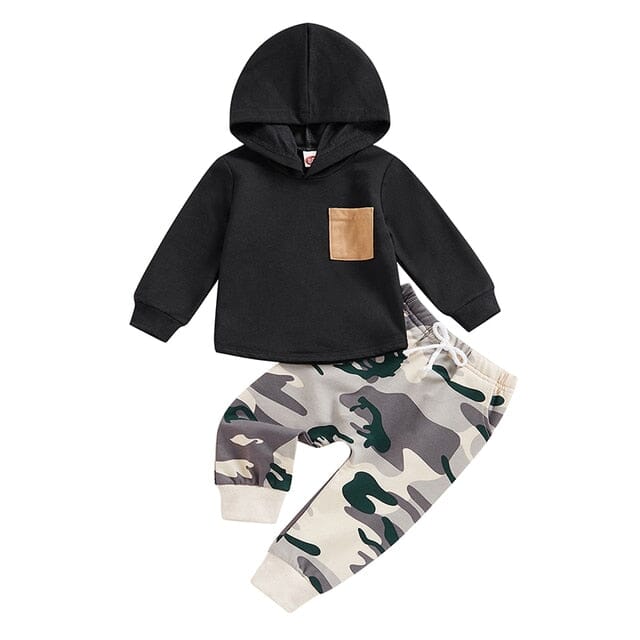 Hooded Hustler Set Boys Clothing Baby Boujee 6M 