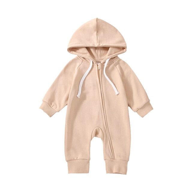 Cuddles Hooded Jumpsuit USAdrop Beige 0-6M 