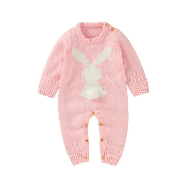 Bunny Bounce Romper Newborn + Infant Baby Boujee Pink 3M 