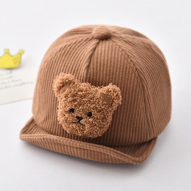 Bear Baseball Cap Accessories + Essentials Baby Boujee Tan 