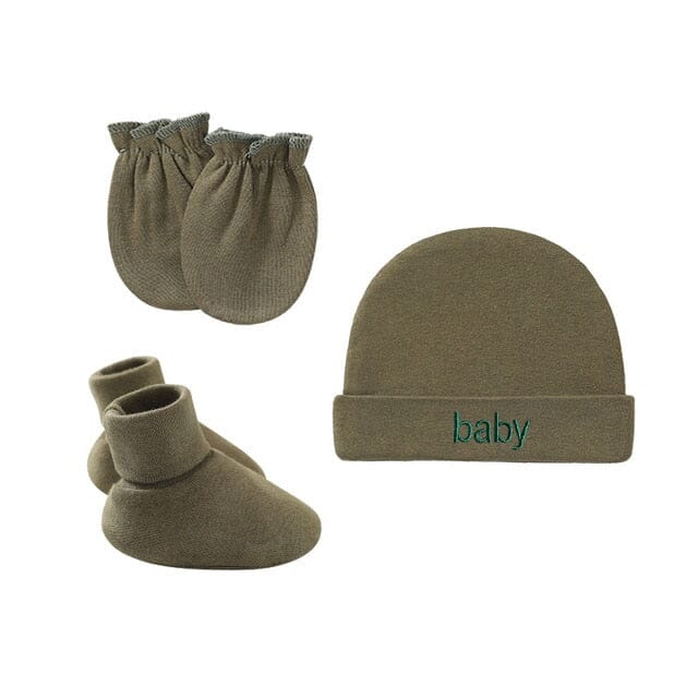 Cuddle Caps Set Accessories + Essentials Baby Boujee Khaki 0-6M 