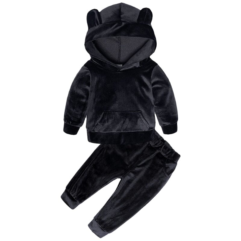 Velvet Dream Tracksuit Set Unisex Clothing Baby Boujee Black 6-12M 