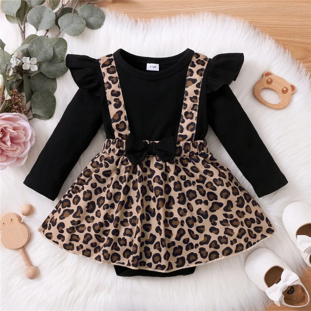 Baby Leopard Romper Dress