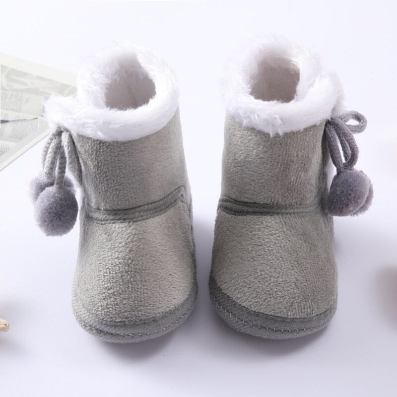 Fluffy Fluff Booties Shoes + Socks USAdrop Grey S 