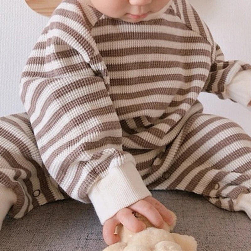 Tiny Trendy Striped Jumpsuit Unisex Clothing Baby Boujee 