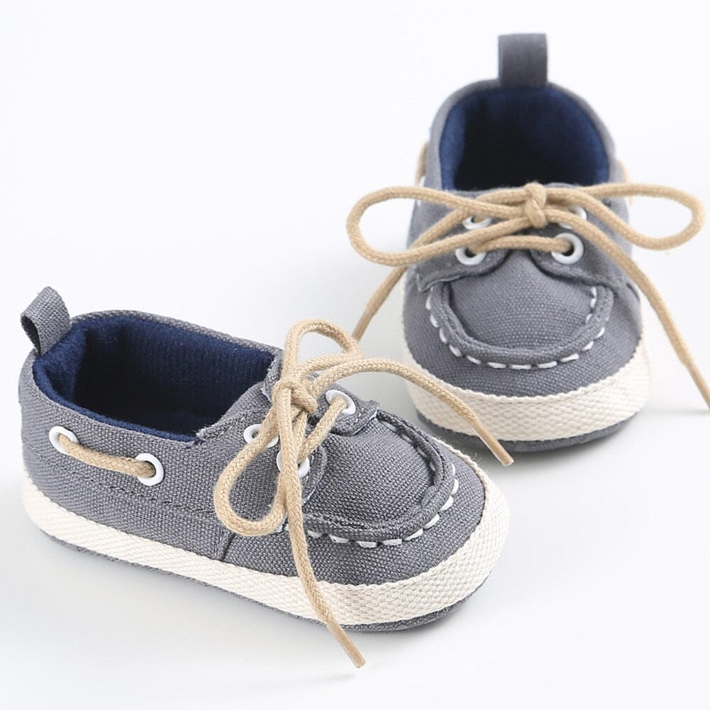 Denim Walkers Shoes + Socks Baby Boujee Grey 0-6M 