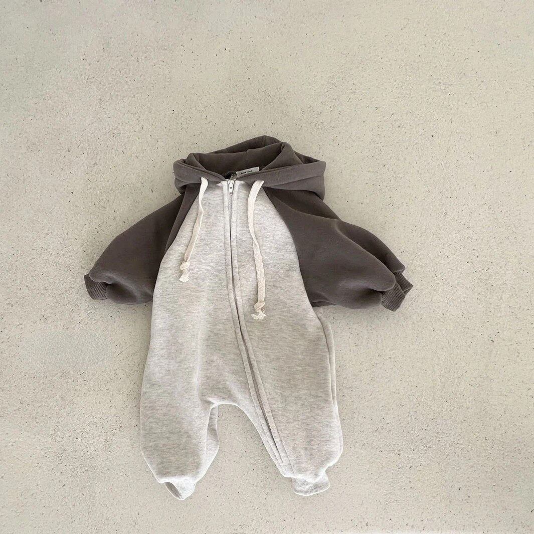 Cotton Hooded Romper Unisex Clothing Baby Boujee 