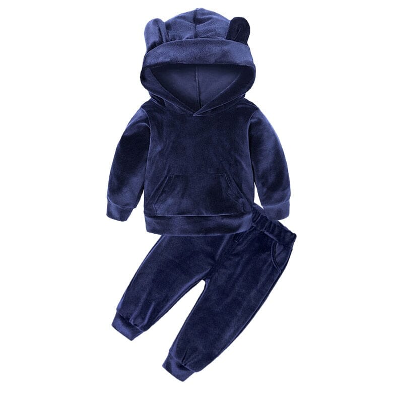 Velvet Dream Tracksuit Set Unisex Clothing Baby Boujee Navy 6-12M 