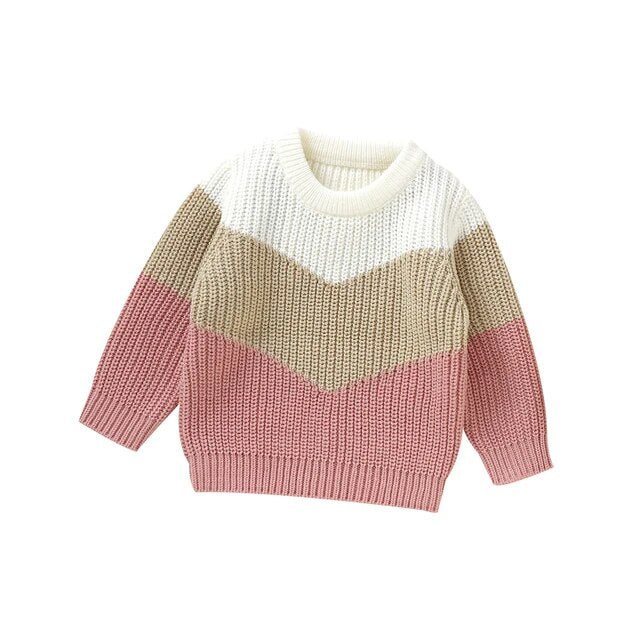 Cozy Patchwork Toddler Sweaters