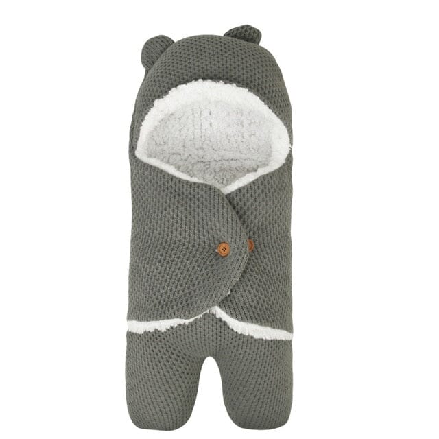 Plush Swaddle Accessories + Essentials Baby Boujee Charcoal Grey 