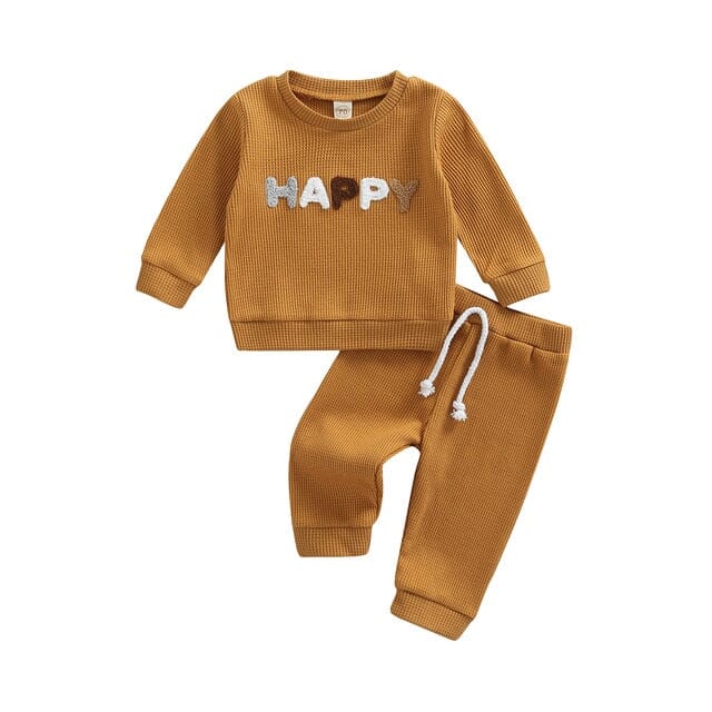 Happy + Hooray Set Newborn + Infant Baby Boujee Caramel 0-3M 