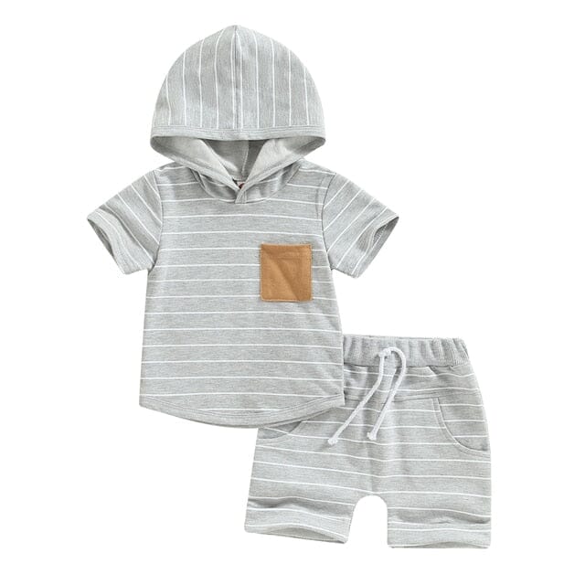 Little Hoodie Duo Unisex Clothing Baby Boujee Grey 6M 