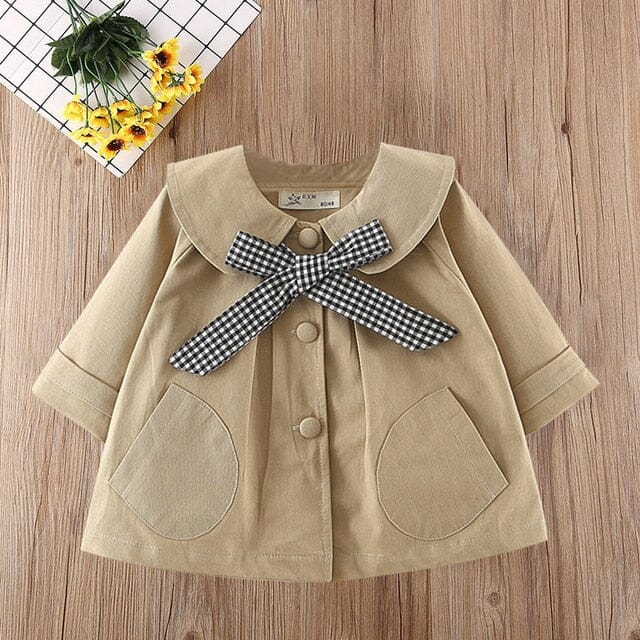 Bowlicious Coat Girls Clothing Baby Boujee Khaki 2-3T 